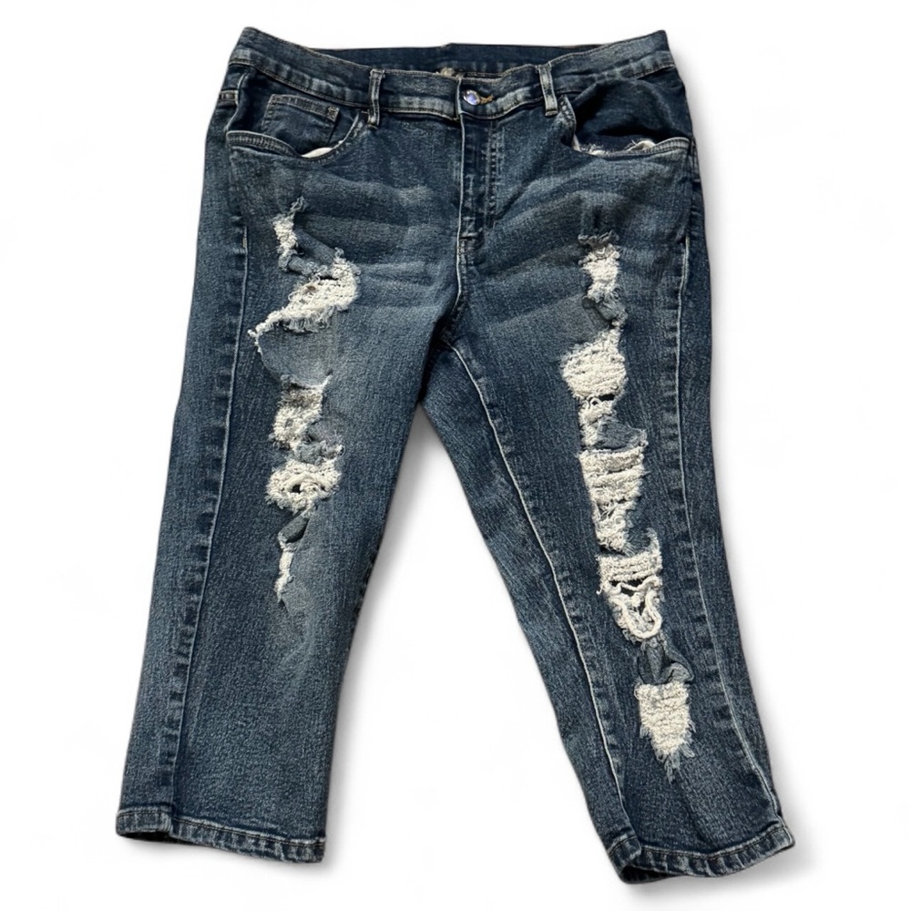 Venus Distressed Blue Jeans